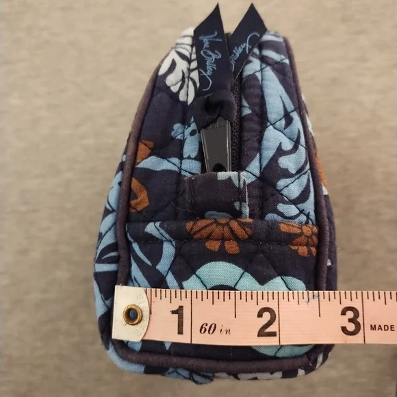 Vera Bradley Blue Floral Small Cosmetic Bag - Picture 7 of 15